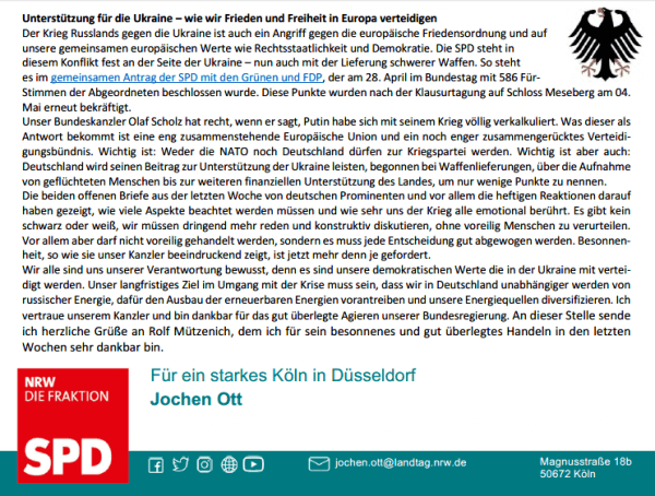 SPD Westliches Westfalen würdigt verstorbenen Hans Ettrich
