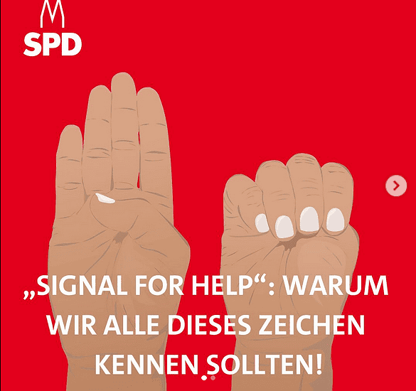 „Signal for Help“ – Hilfe-Handzeichen bei häuslicher Gewalt bekannt machen „Signal for Help“ – Hilfe-Handzeichen bei häuslicher Gewalt bekannt machen